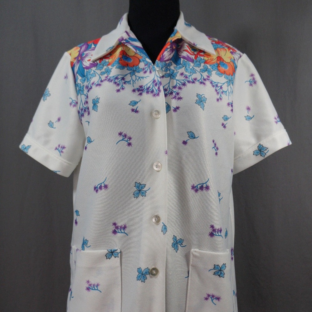 70's/ 80's Floral Top California Hippie, Retro